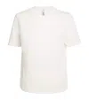 Skims Cotton-blend Relaxed T-shirt In White