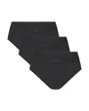 Skims Mens Onyx Branded-waistband Pack Of Three Stretch-cotton Briefs Xxxl