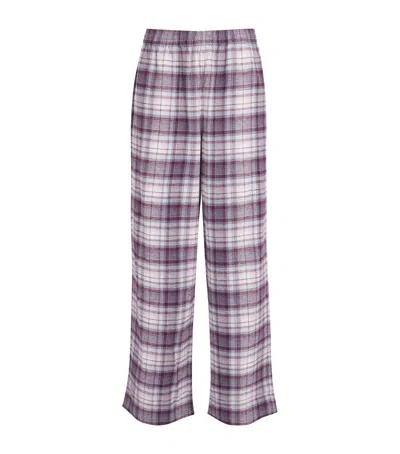 Skims Cotton Check Pyjama Bottoms