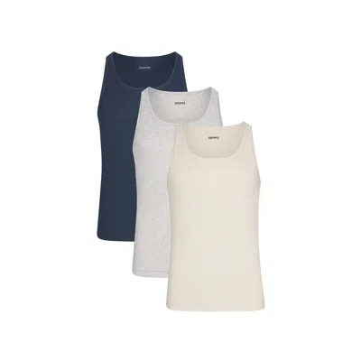 Skims Cotton In Ecru Multi