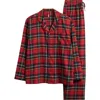 Skims Cotton Flannel Pajamas In Multi
