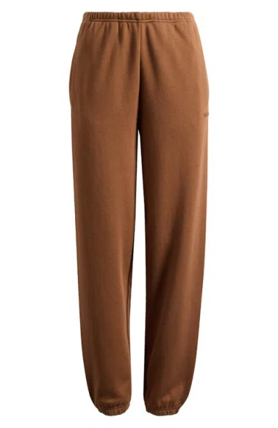 Skims Cotton Fleece Blend Classic Joggers In Brown