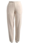 Skims Cotton Fleece Blend Classic Straight Leg Pants In Neutral