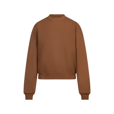 Skims Cotton Fleece In Brown