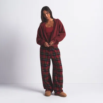 Skims Cotton Fleece In Burgundy