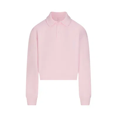 Skims Cotton Fleece In Pink