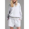 Skims Cotton Fleece Classic Hoodie In Light Heather Grey
