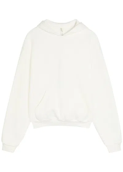Skims Cotton-fleece Classic Hoodie In White