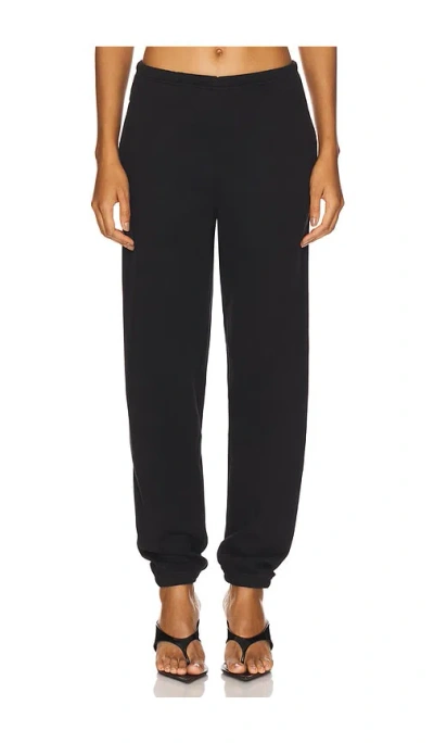Skims Cotton Fleece Classic Jogger In Black