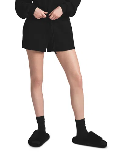 Skims Cotton Fleece Classic Shorts In Black