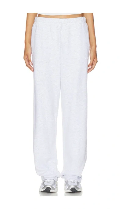 Skims Cotton Fleece Classic Straight Leg Pant In White