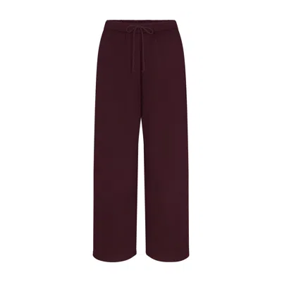 Skims Cotton Fleece In Burgundy