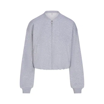 Skims Cotton Fleece In Heather Grey