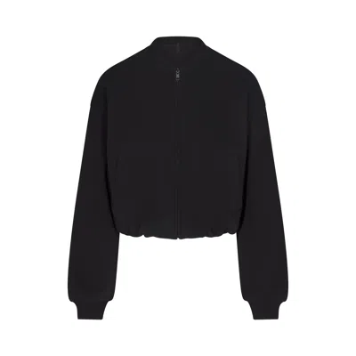 Skims Cotton Fleece In Onyx