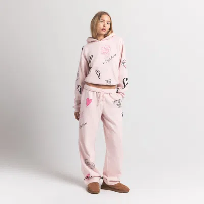 Skims Cotton Fleece In Pink