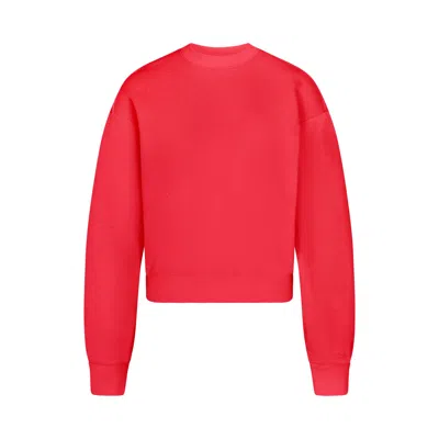 Skims Cotton Fleece In Red