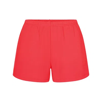 Skims Cotton Fleece In Red