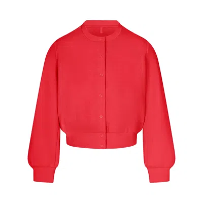 Skims Cotton Fleece In Red