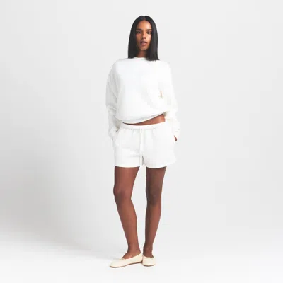 Skims Cotton Fleece In White