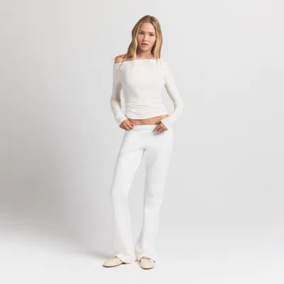 Skims Cotton Fleece In White