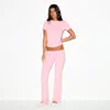 Skims Cotton Jersey In Pink