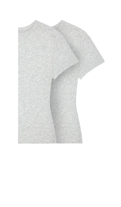 Skims Cotton Jersey 2 Pack T-shirt In Gray