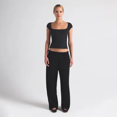 Skims Cotton Jersey In Black