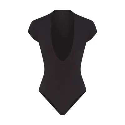 Skims Cotton Jersey In Black