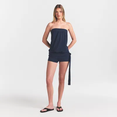 Skims Cotton Jersey In Blue