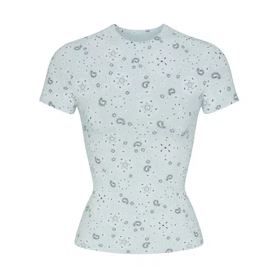 Skims Cotton Jersey In Blue