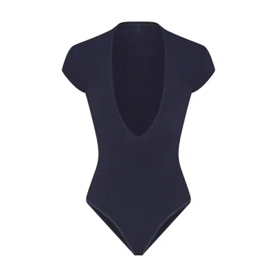 Skims Cotton Jersey In Blue