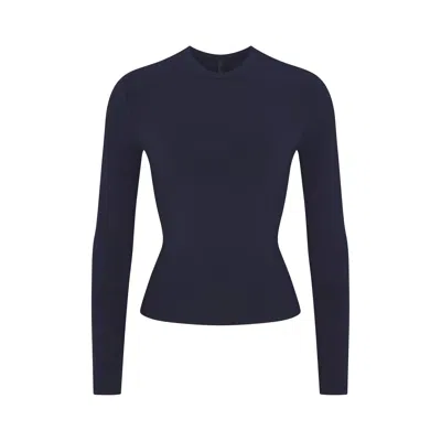 Skims Cotton Jersey In Blue