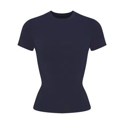 Skims Cotton Jersey In Blue