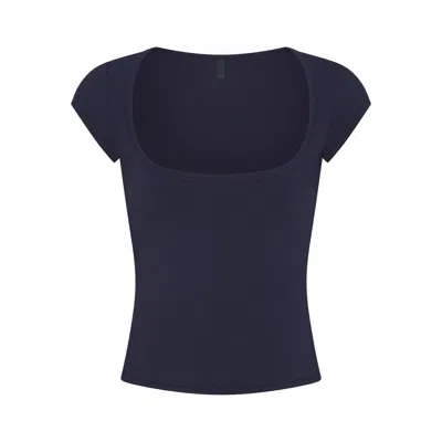 Skims Cotton Jersey In Blue