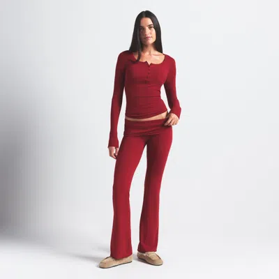 Skims Cotton Jersey In Red