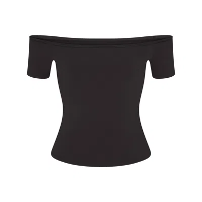 Skims Cotton Jersey In Brown