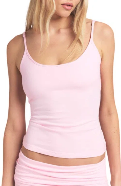 Skims Cotton Jersey Camisole In Pink