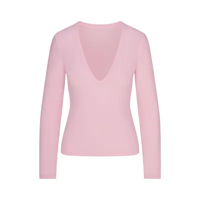 Skims Cotton Jersey In Cherry Blossom