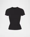 Skims Fits Everybody T-shirt Bodysuit In Black