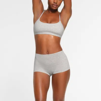 Skims Cotton Jersey In Gray