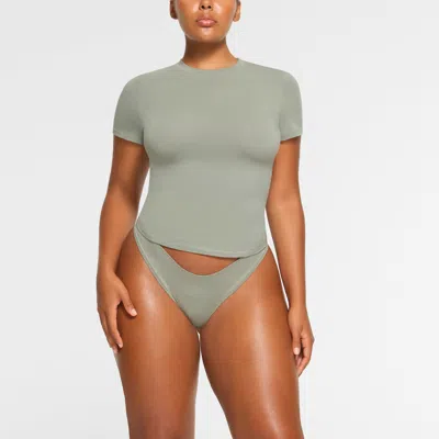 Skims Cotton Jersey In Gray