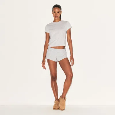 Skims Cotton Jersey In Gray