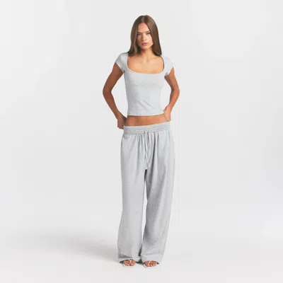 Skims Cotton Jersey In Gray