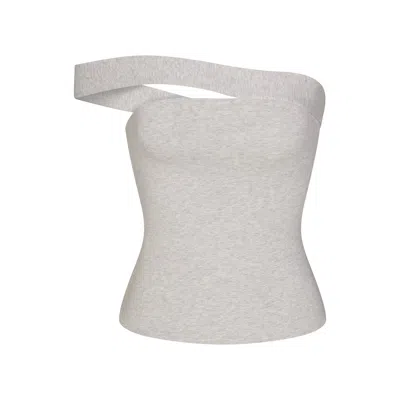 Skims Cotton Jersey In Gray