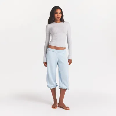 Skims Cotton Jersey In Gray