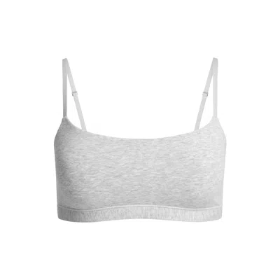 Skims Cotton Jersey In Light Heather Grey