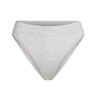 Skims Cotton Jersey In Light Heather Grey