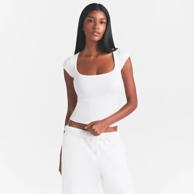 Skims Cotton Jersey In White
