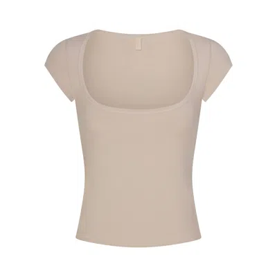 Skims Cotton Jersey In Neutral