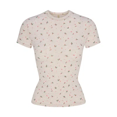 Skims Cotton Jersey In Neutral